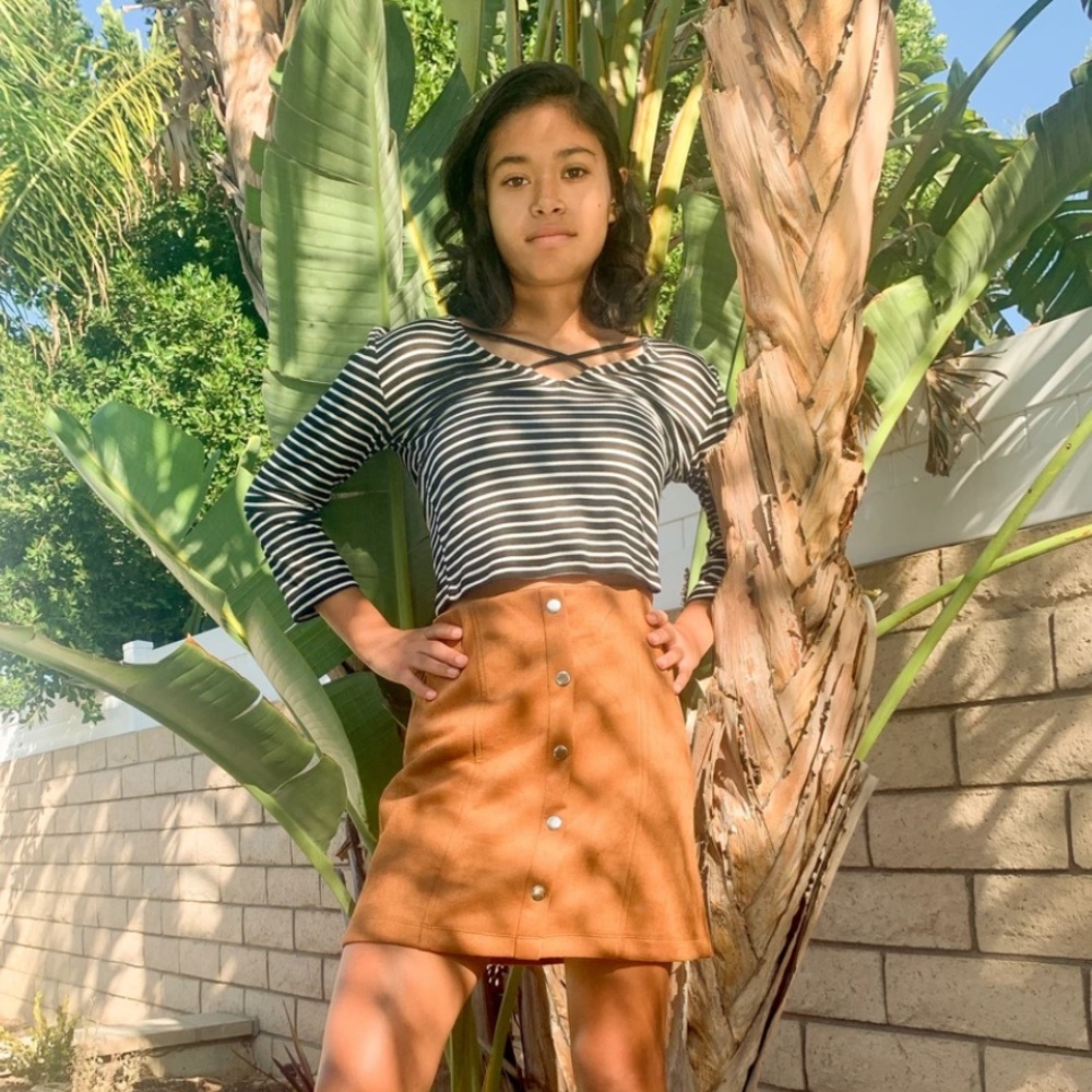 Tan skirt